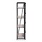 Baxton Studio Lakota Modern Industrial Light Grey Finished Wood and Black Metal 4-Tier Display Shelf 206-12091 - alternate 8